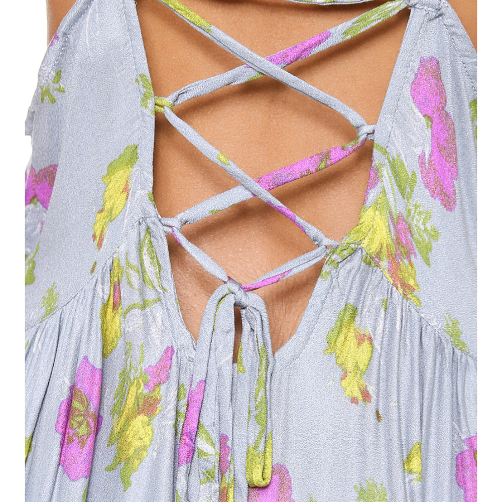 Free People Circle of Flowers Dress in blue - Picture 2 of 5
